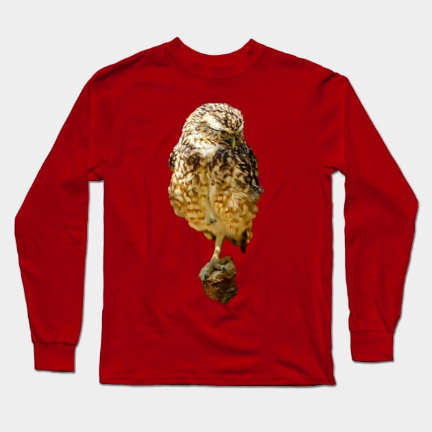 Sleepy Little Owl Long Sleeve T-Shirt by dalyndigaital2@gmail.com